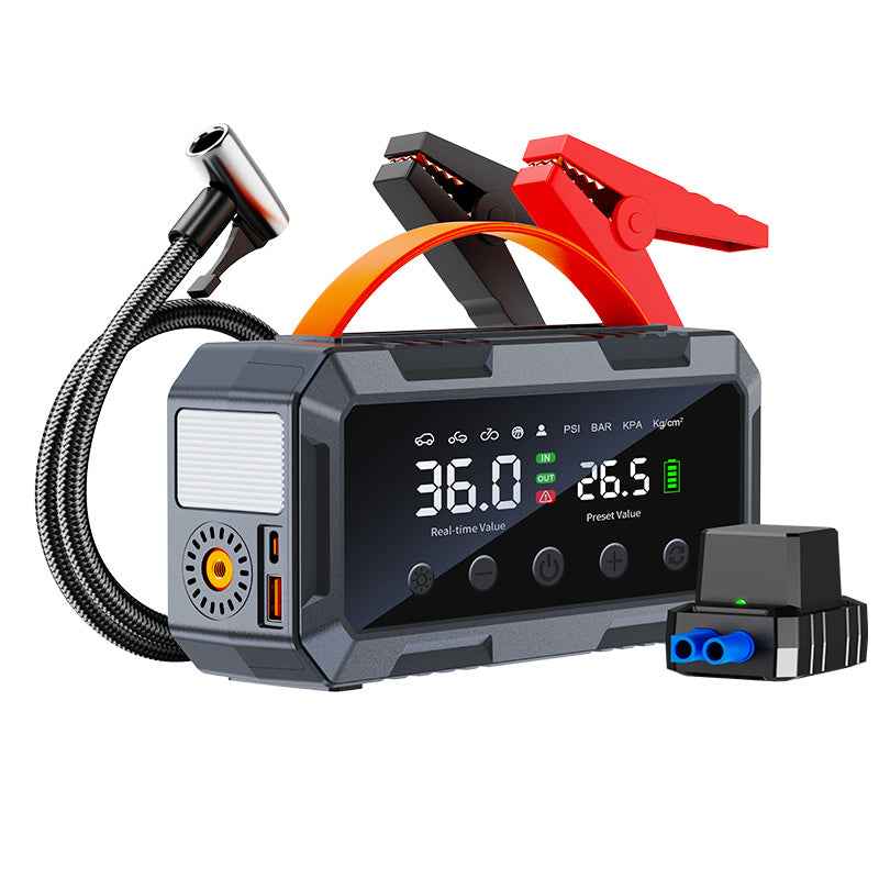 Ronix® PS-985 Heavy-Duty 8000A Jump Starter with Twin-Cylinder Air Compressor