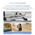 Ronix® ES8 3-in-1 Foldable MagSafe Charging Station — 3D Glass & Zinc Alloy