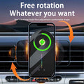Ronix® C3 Wireless Car Charger — Auto-Clamping & Touch Release