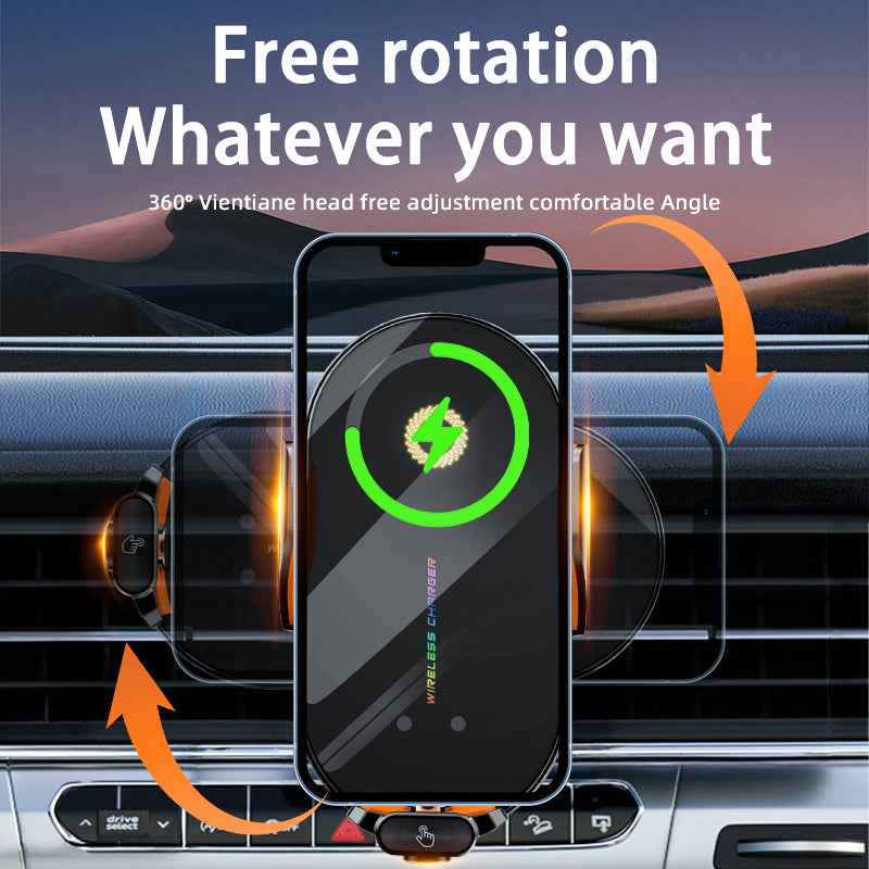 Ronix® C3 Wireless Car Charger — Auto-Clamping & Touch Release