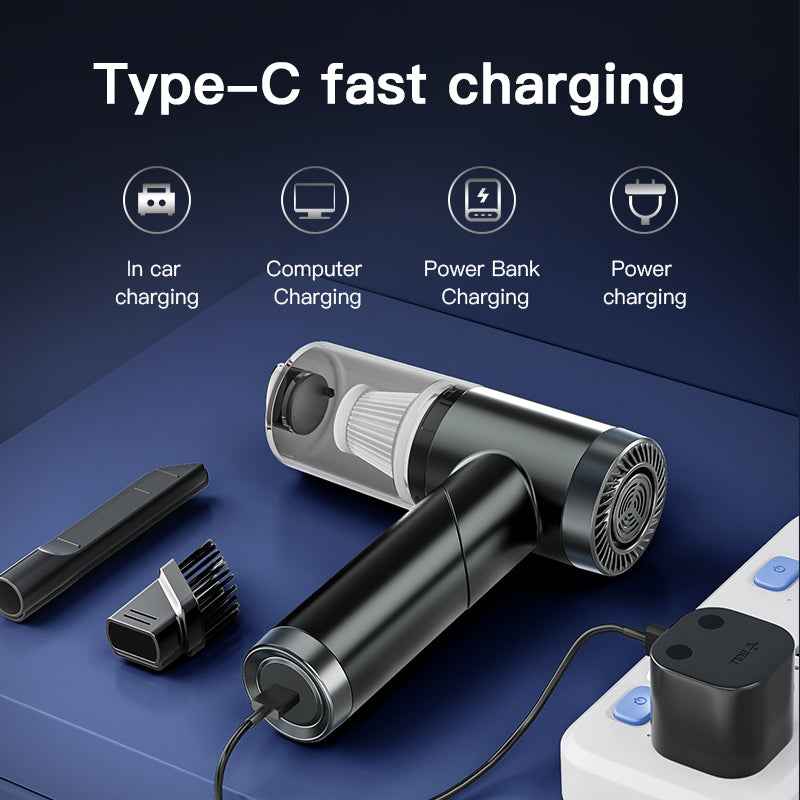 Ronix® Q108 Compact Foldable Handheld Car Vacuum Cleaner